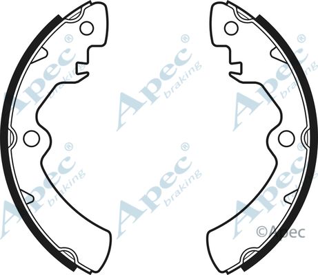 APEC BRAKING Комплект тормозных колодок SHU379